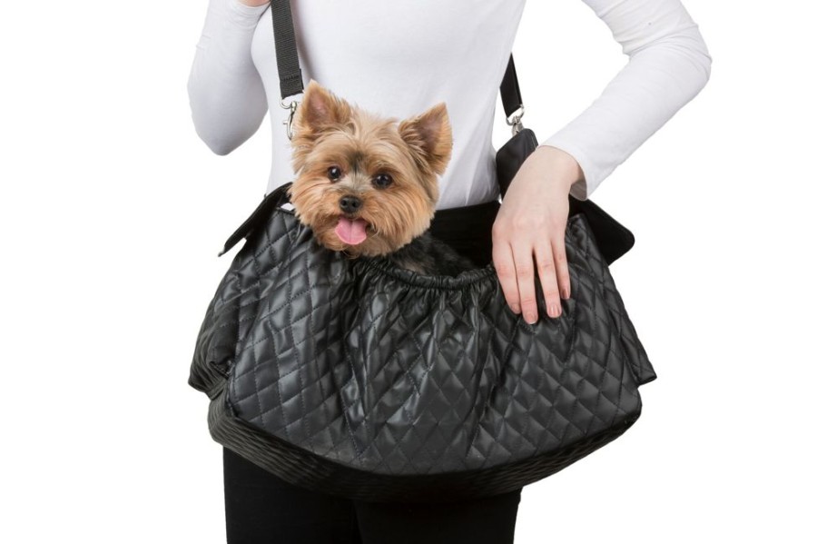 Totes & Carriers PETOTE® | Gigi Sling - Black Quilted