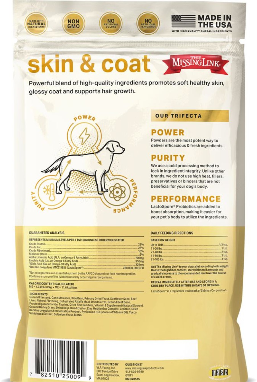 Health & Safety Missing Link | Original Skin & Coat Superfood Supplement For Dogs By The Missing Link