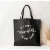 Stuff For Humans Paisley Paw Designs | If I Can'T My Dog Im Not Going Tote Bag | Canvas Tote | Lightweight 6 Oz Canvas | Tote Bag