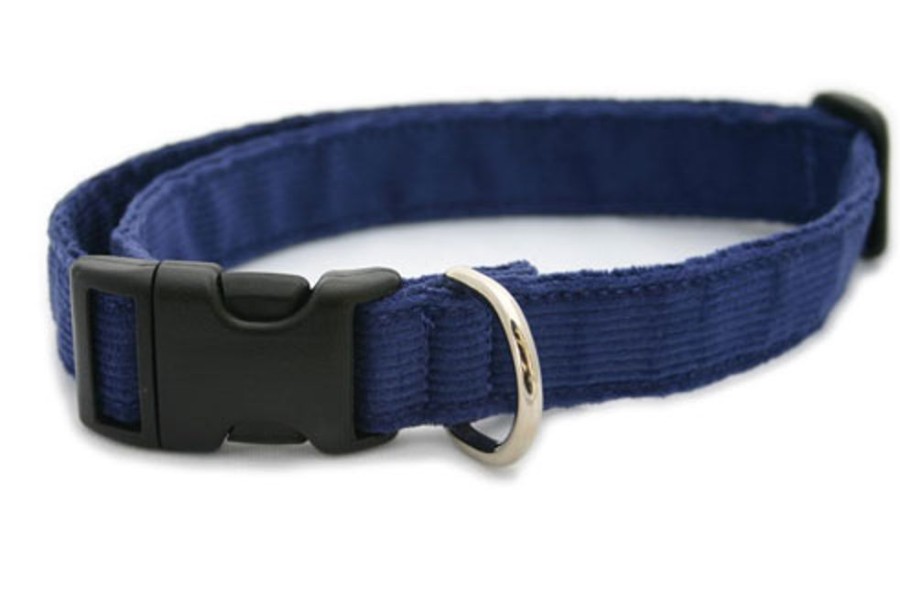 Collars, Leads & Accessories Good Dog Company | Hemp Corduroy Collar, Leashes, Harnesses Blue