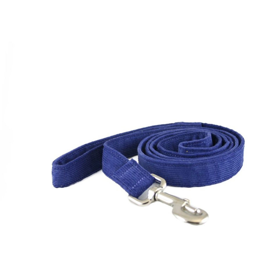 Collars, Leads & Accessories Good Dog Company | Hemp Corduroy Collar, Leashes, Harnesses Blue