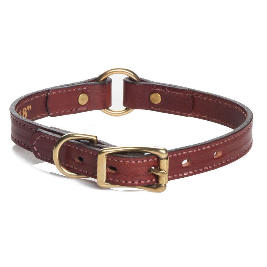 Collars, Leads & Accessories Mendota Pet | Hunt Leather Collars (Narrow & Wide) - Chestnut