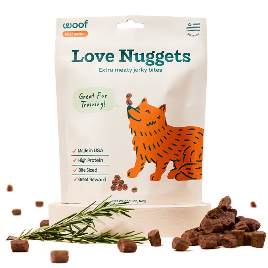 Treats Woof Pet | Love Nuggets - Beef Training Treats