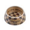 Bowls & Feeding Supplies Haute Diggity Dog | Checker Chewy Vuiton Bowl - Medium (Case Of 2) By Haute Diggity Dog