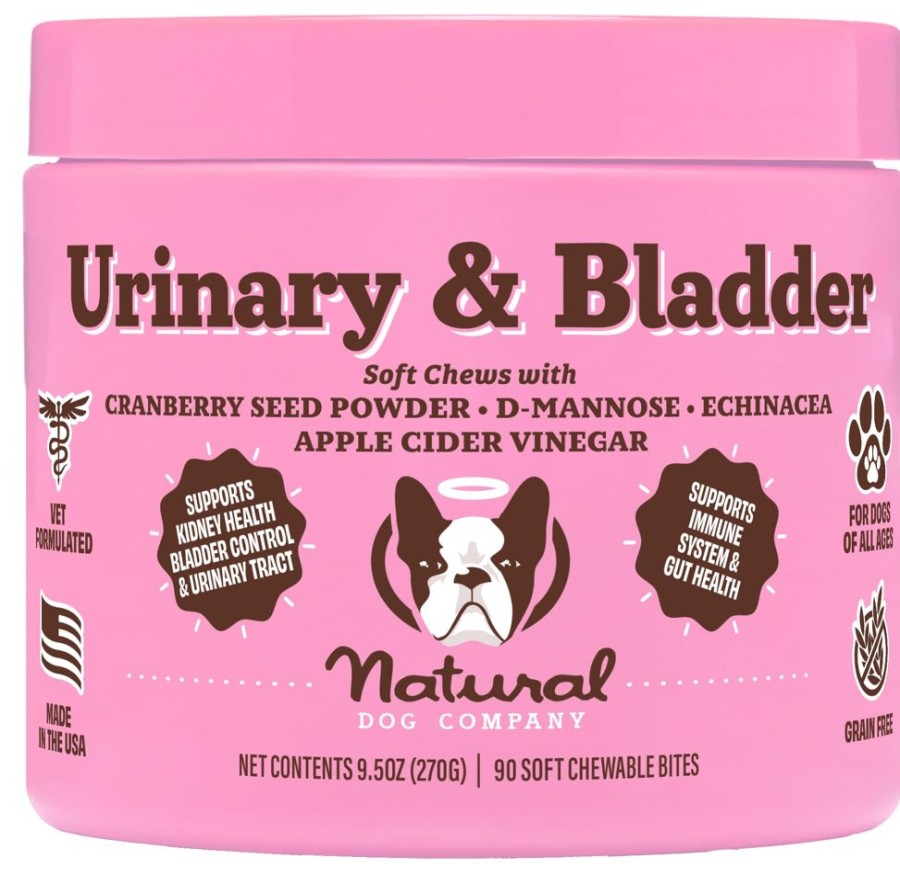 Treats Natural Dog Company | Urinary & Bladder Supplements (Case Of 4 - 90 Chews Each)