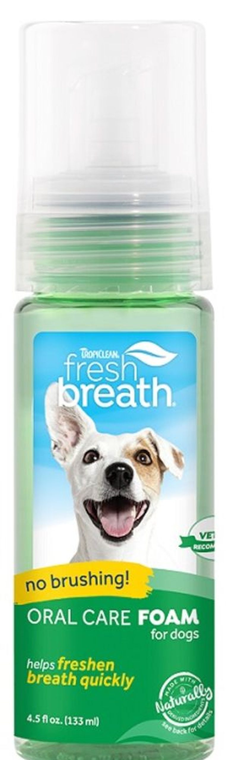 Grooming & Shampoos Tropiclean | Tropiclean Fresh Breath No Brushing Oral Care Foam 4.5 Oz.