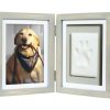 For The Home Pearhead™ | Pawprints Desk Photo Frame And Impression Kit, Distressed Gray