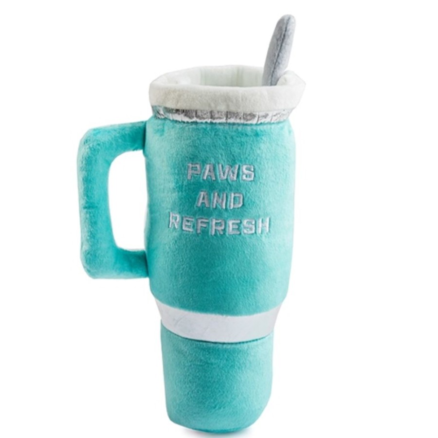 Toys & Playthings Haute Diggity Dog | Snuggly Cup - Teal By Haute Diggity Dog