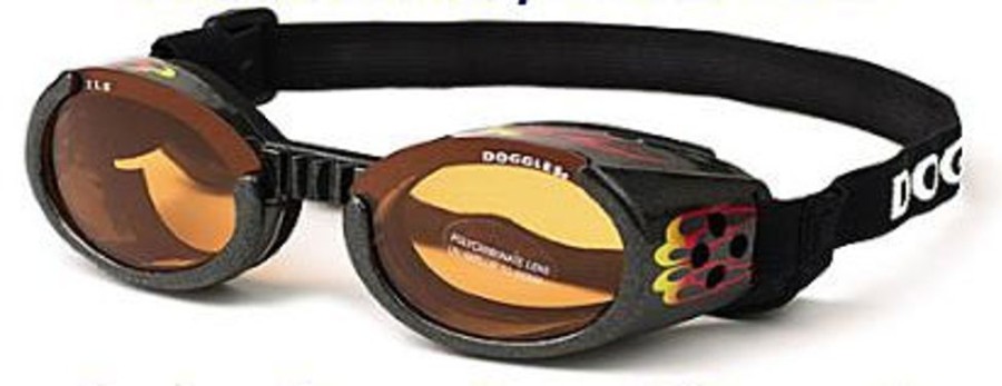 Pet Apparel (Continued) Doggles® | Doggles Ils With Racing Flames Frame / Orange Lens