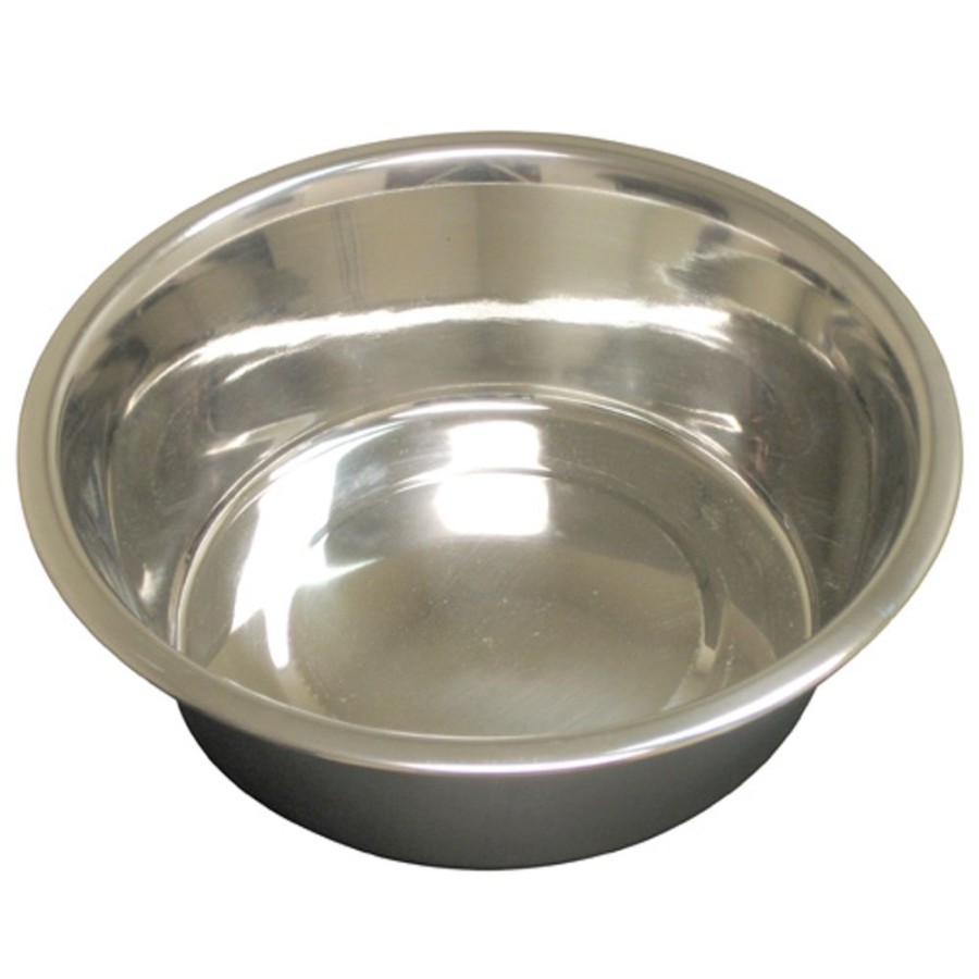 Bowls & Feeding Supplies QT Dog | Standard Stainless Steel Feeding Bowls