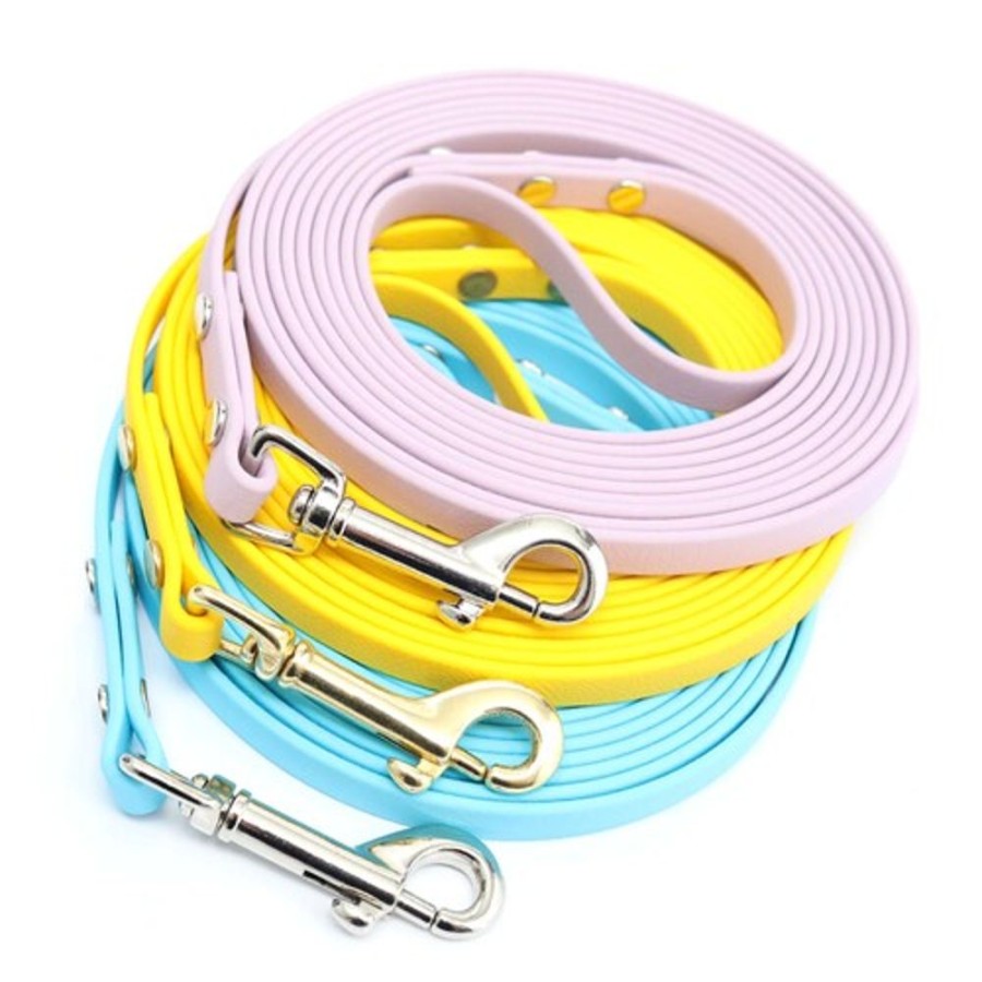 Collars, Leads & Accessories Mimi Green | Waterproof Biothane Long Line Dog Leashes (21 Colors)