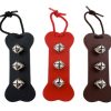 For The Home Auburn Leathercrafters | Dog Bone Door Bell Hangers