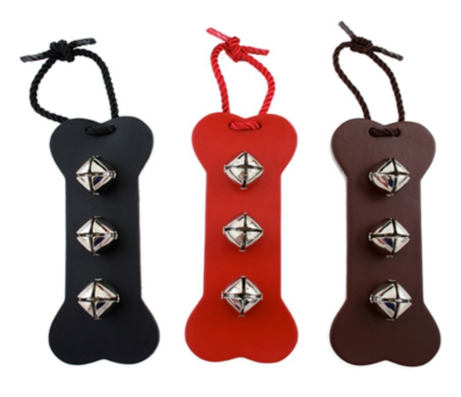 For The Home Auburn Leathercrafters | Dog Bone Door Bell Hangers