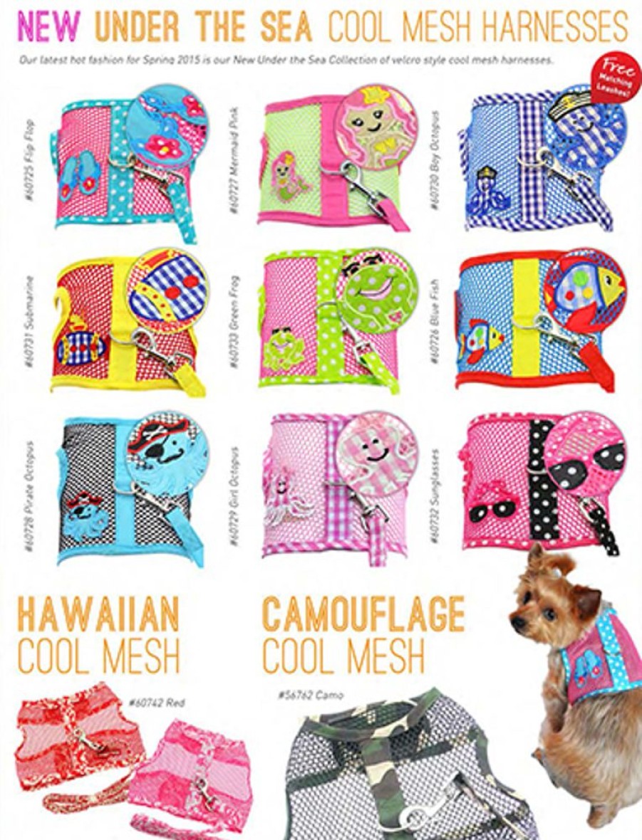 Harnesses Doggie Design, Inc. | Cool Mesh Dog Harness With Leash - Camouflage