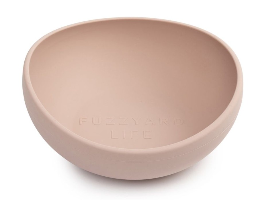 Bowls & Feeding Supplies FuzzYard Life | Silicone Bowl - Soft Blush L