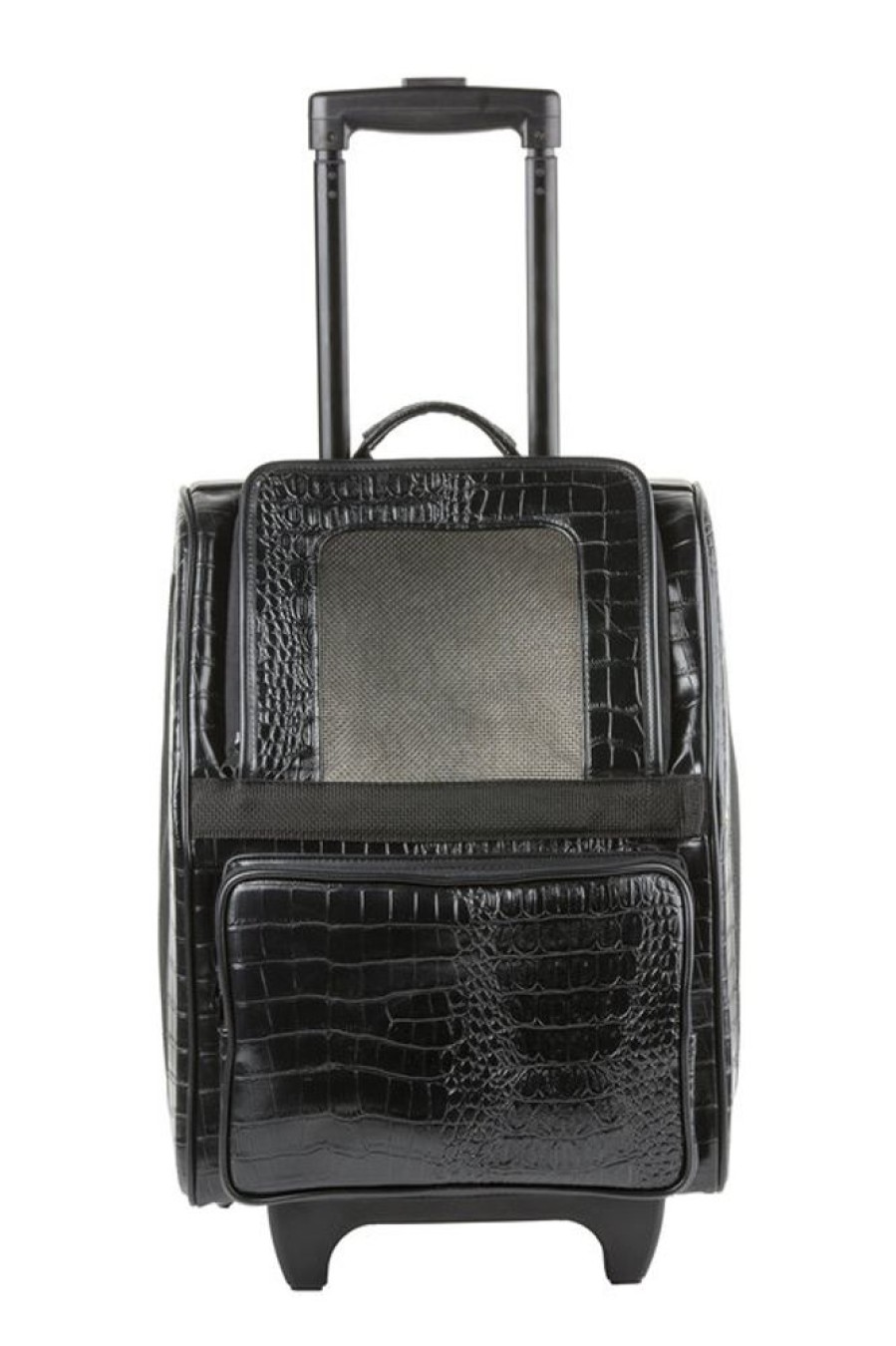 Totes & Carriers PETOTE® | Rio Bag On Wheels - Black Croco