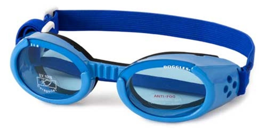 Pet Apparel (Continued) Doggles® | Shiny Blue Ils Doggles With Blue Lens & Straps