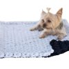 Beds, Crates, Etc. Dog Squad | Small Blanket, Two Tone, Grey/Black