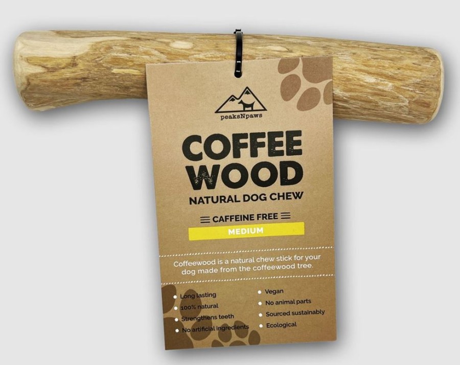 Treats peaksNpaws | Premium Coffee Wood Dog Chews - Medium