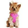 Harnesses Doggie Design, Inc. | Solid Color Mesh Wrap And Snap Choke Free Step In Harness - Raspberry Pink