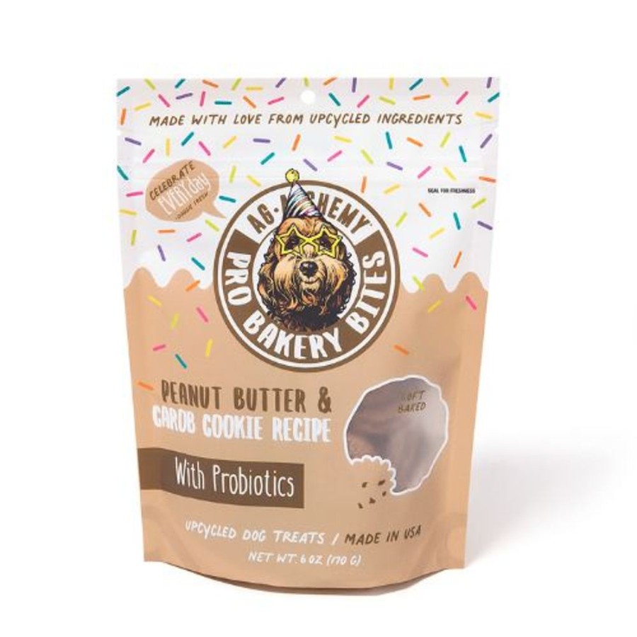 Treats Ag-Alchemy Animal Nutrition | Soft Baked - Peanut Butter & Carob Cookie, 6Oz Pouch