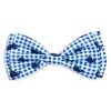 Collars, Leads & Accessories The Worthy Dog | Blue Gingham Whales Bow Tie