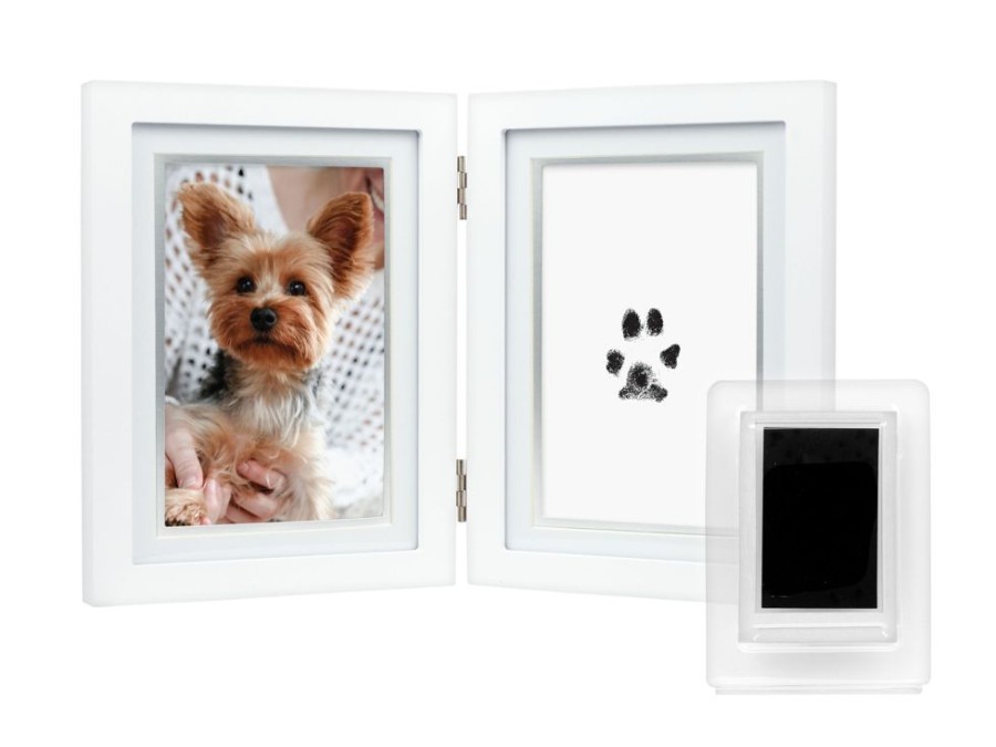 For The Home Pearhead™ | Dog Or Cat Paw Print Pet Keepsake Photo Frame With Pet Pawprint Imprint Kit