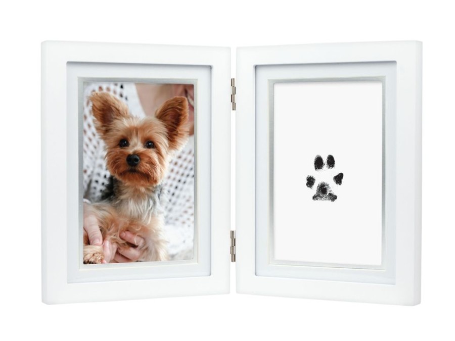 For The Home Pearhead™ | Dog Or Cat Paw Print Pet Keepsake Photo Frame With Pet Pawprint Imprint Kit