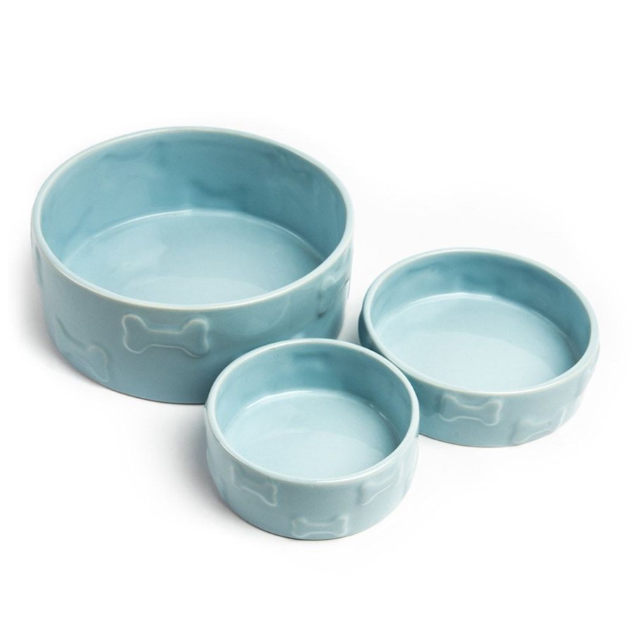 Bowls & Feeding Supplies Park Life Designs | Manor Blue Pet Bowls