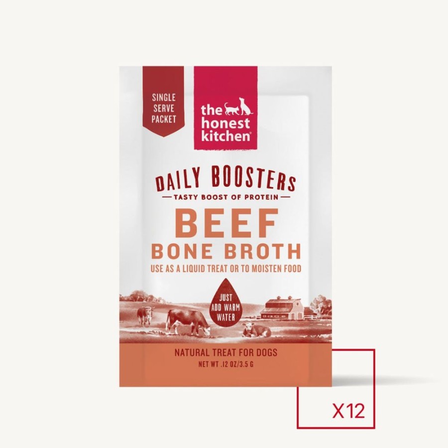 Pet Food The Honest Kitchen | Instant Beef Bone Broth With Turmeric 12-Pack