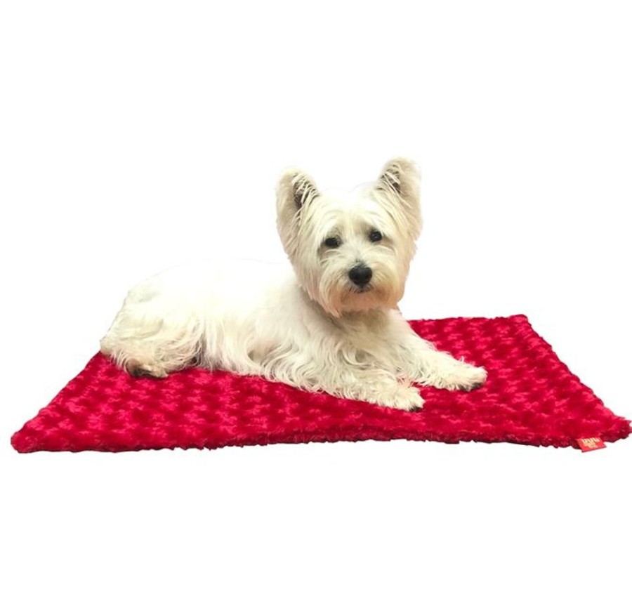 Beds, Crates, Etc. Dog Squad | Small Blanket, Red Rosebud