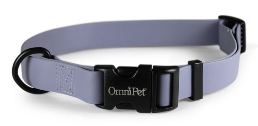 Collars, Leads & Accessories Omnipet by Leather Brothers | Grey Carnival Biothane Dog Collar / Lead