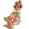 Pet Apparel (Continued) Doggie Design, Inc. | Hawaiian Red Hibiscus Dog Dress