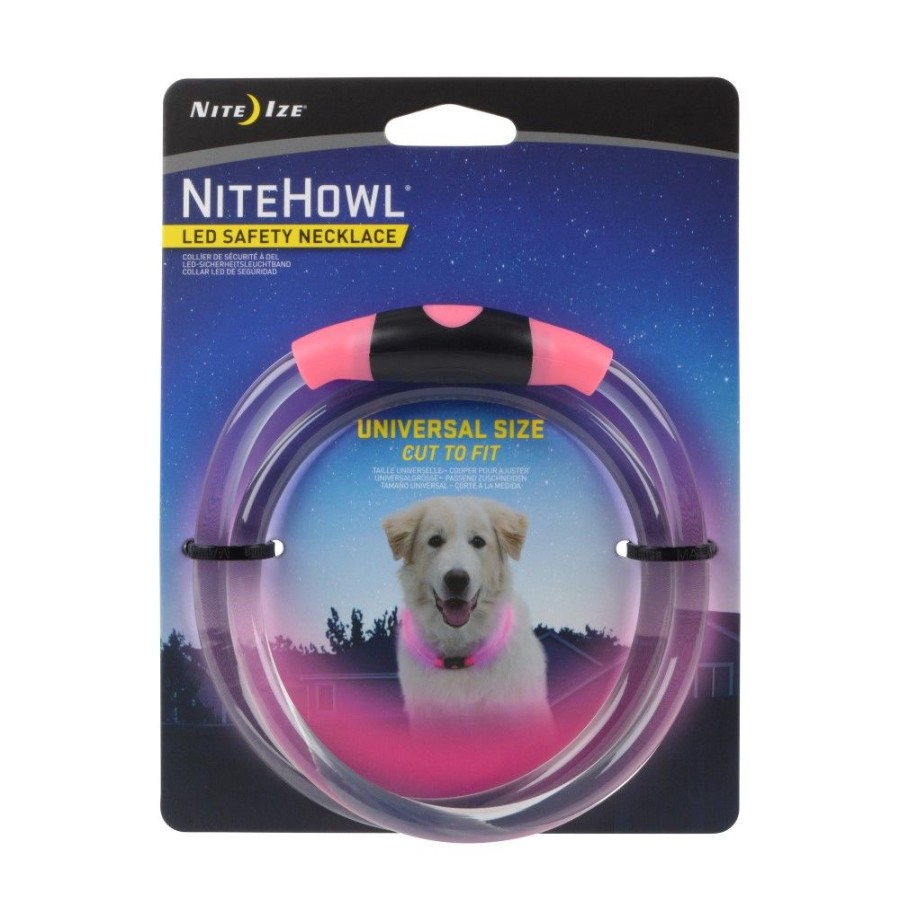 Collars, Leads & Accessories Nite-Ize® | Nite Ize - Nitehowl Led Safety Necklace - Pink