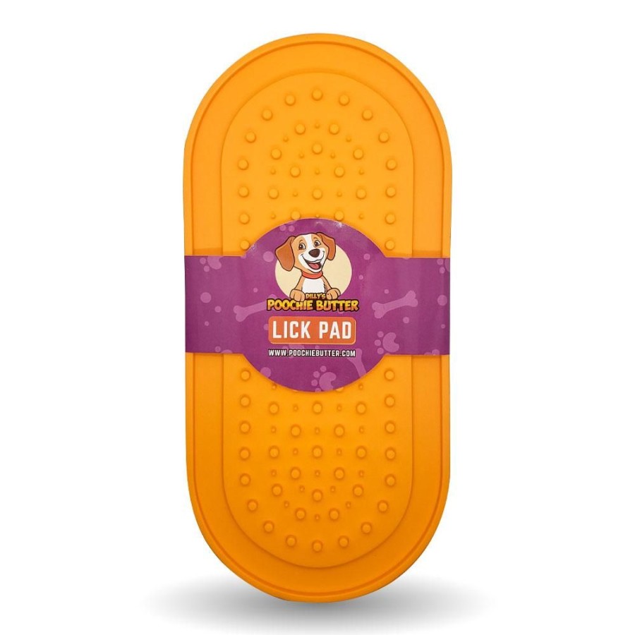 Bowls & Feeding Supplies Poochie Butter | Lick Pad Oval (With Suction Cups)