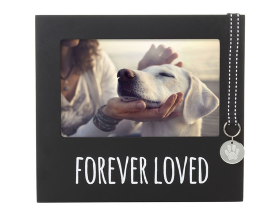 For The Home Pearhead™ | Forever Loved Pet Memorial Collar Tag Frame, Black