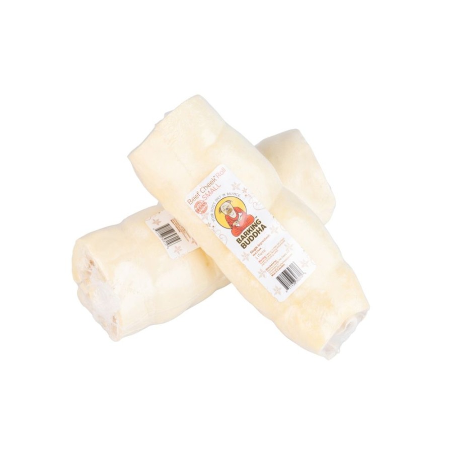 Treats Barking Buddha | Beef Cheek Original Rolls Small Wrapped 24/Case