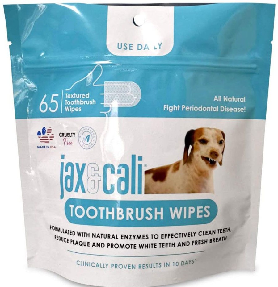 Grooming & Shampoos Jax & Cali | Jax & Cali Toothbrush Wipes