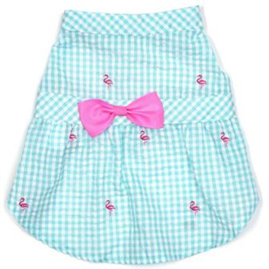 Pet Apparel (Continued) The Worthy Dog | Gingham Flamingo Dress