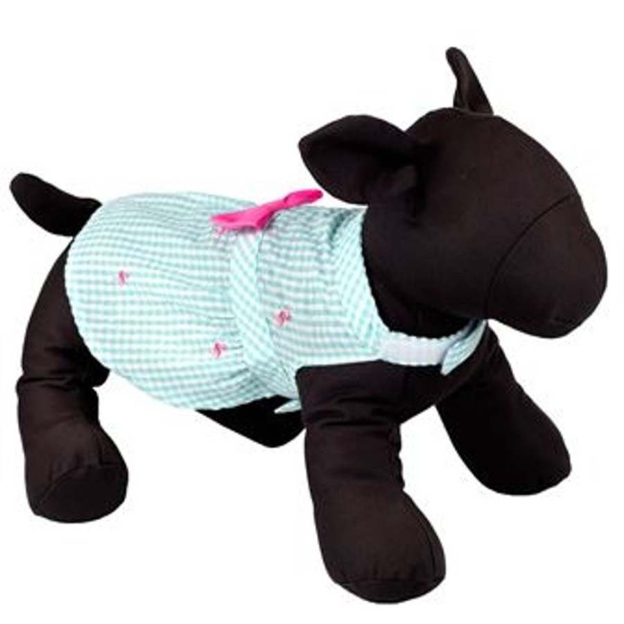 Pet Apparel (Continued) The Worthy Dog | Gingham Flamingo Dress