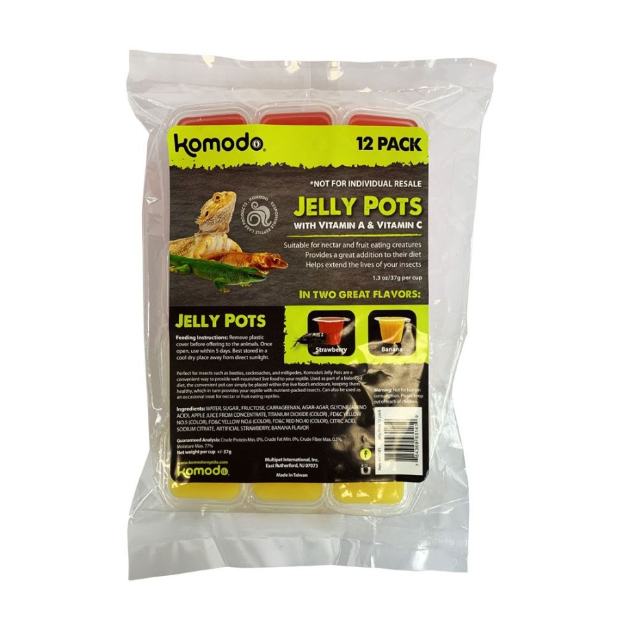 For Cats & Other Critters Komodo | Komodo Jelly Pot Mix Fruit Flavor 12Pack 37Grams