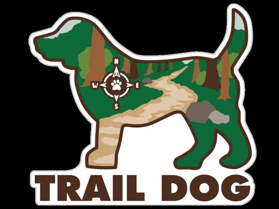 For The Home dog speak | Trail Dog - 3" Sticker