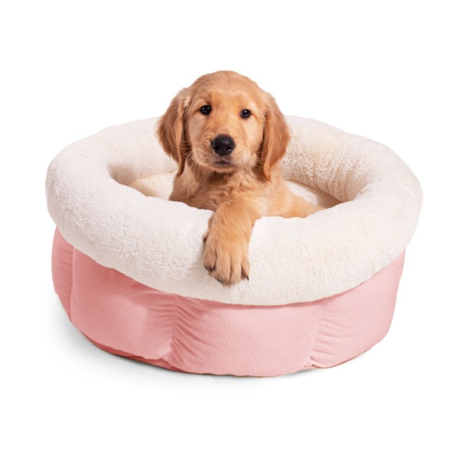 Beds, Crates, Etc. Best Friends By Sheri | Cozy Ilan Cuddle Cup Dog And Cat Bed, Rose