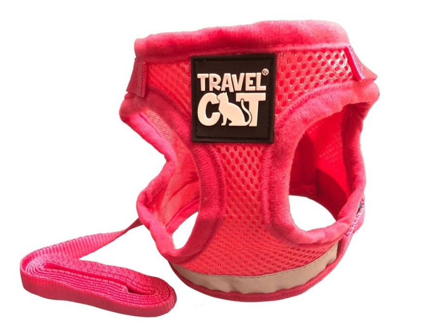 For Cats & Other Critters Travel Cat | The True Adventurer Harness & Leash - " The Purrfectly Pink" Style