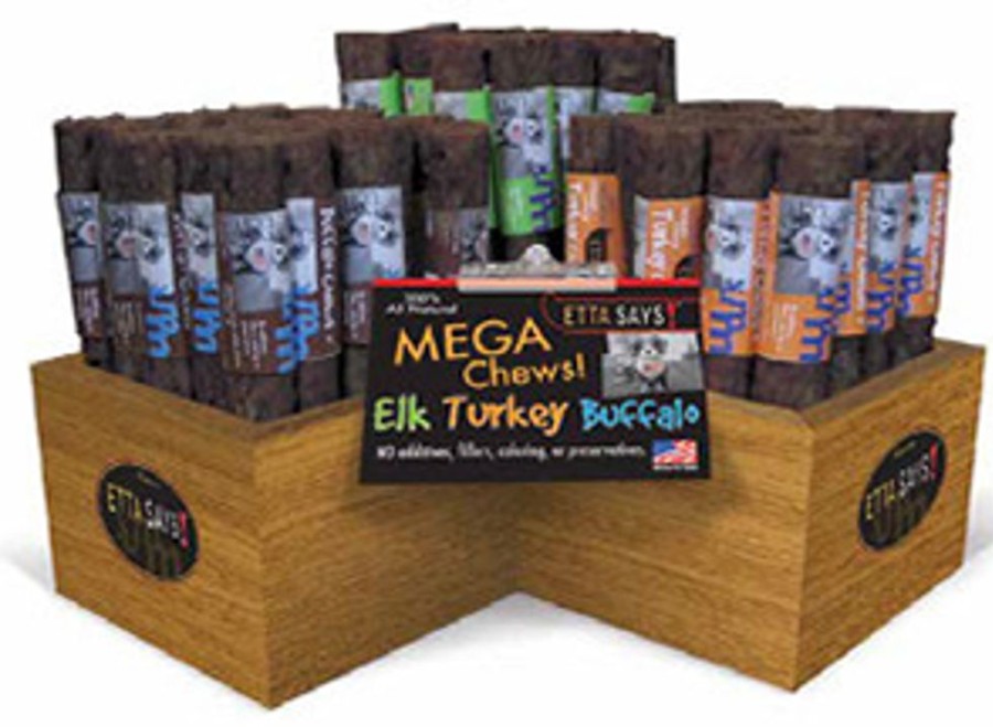 Retail Solutions Etta Says!® | Etta Says! Mega Crunchy Dog Chew Starter Display 54Ct