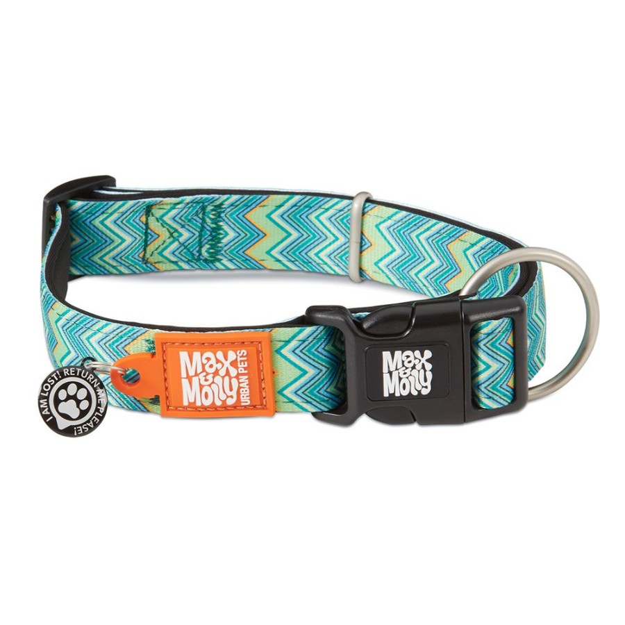 Collars, Leads & Accessories Max & Molly | Max & Molly Vintage Neoprene Smart Id Collar & Leash Collection