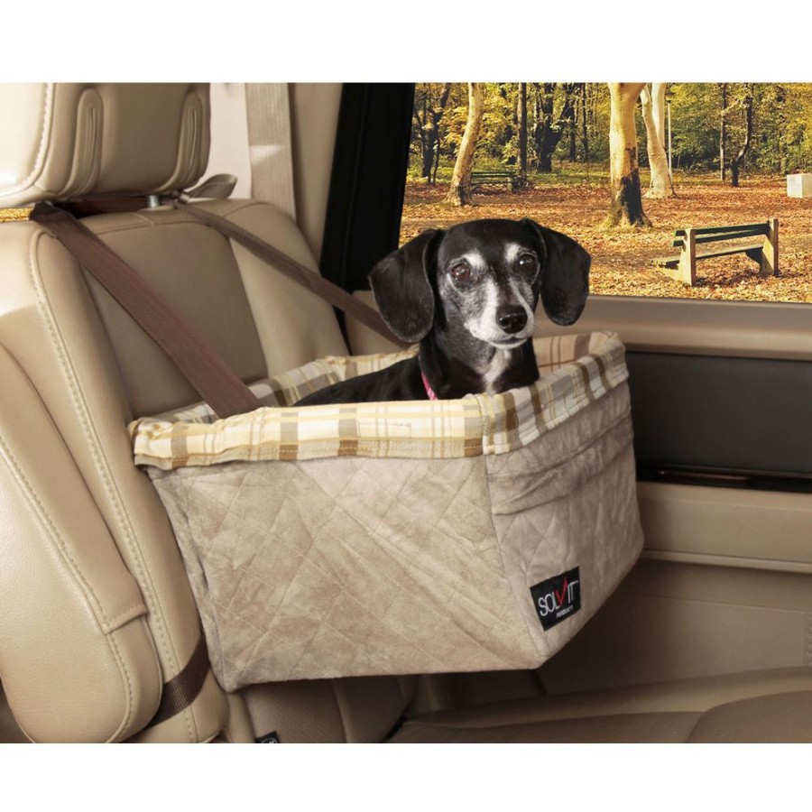 Travel PetSafe® | Tan Happy Ride Quilted Booster Seat (Brown Box)