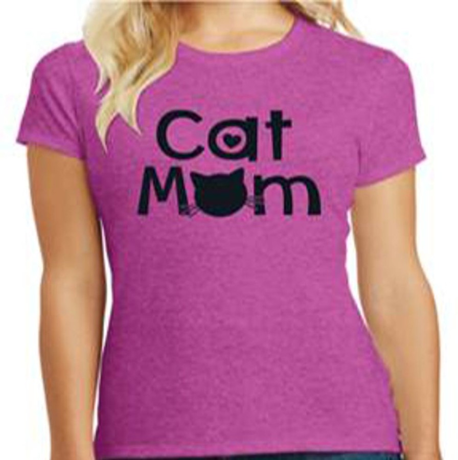 Stuff For Humans dog speak | Cat Mom - Ladies T-Shirt