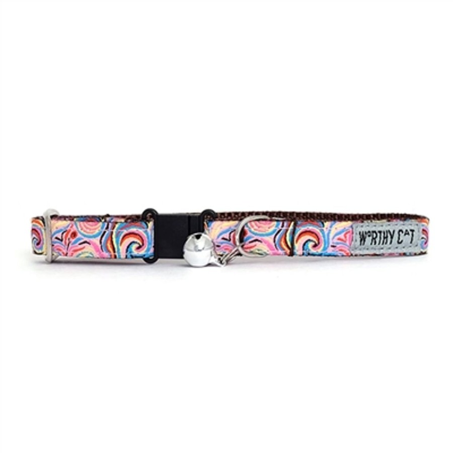 For Cats & Other Critters The Worthy Dog | Swirly Cat Collar