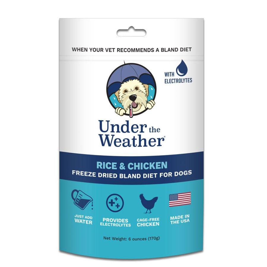 Pet Food Under the Weather | Rice & Chicken For Dogs - 6Oz Bags Of Meal Mix By Under The Weather